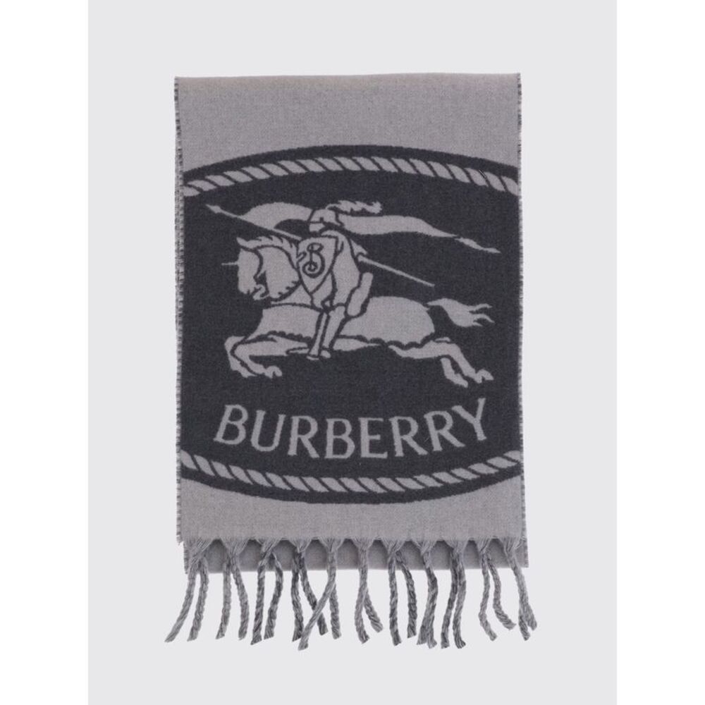 Burberry Women Reversible Check Cashmere Scarf Burberry With Fringed Edges